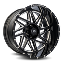 24x14 Hardrock Bones XPosed Gloss Black Milled 8x165.1 ET-76 wheel/rim-2