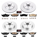 PowerStop Genuine Geomet Coated Rotor and Low-Dust Ceramic Brake Pad Kit