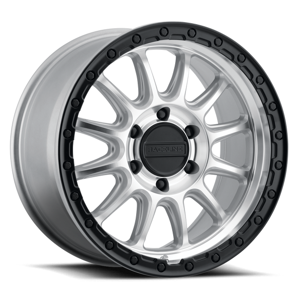 17x8.5 Raceline 960MB Alpha Machined With Black Ring 5x127 ET0 Wheel