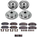 PowerStop OE Stock Replacement Low-Dust Ceramic Brake Pad and Rotor Kit
