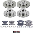 PowerStop OE Stock Replacement Low-Dust Ceramic Brake Pad and Rotor Kit