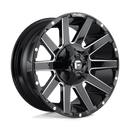 20x9 Fuel Off-Road D615 Contra Gloss Black Milled 8x170 ET20 CB125.1 Wheel Rim