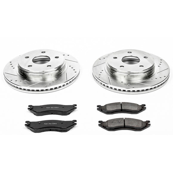 PowerStop Z23 Daily Driver Carbon-Fiber Ceramic Brake Pad and Drilled & Slotted