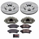 PowerStop OE Stock Replacement Low-Dust Ceramic Brake Pad, Rotor and Caliper Kit