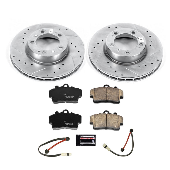 PowerStop Z23 Daily Driver Carbon-Fiber Ceramic Brake Pad and Drilled & Slotted