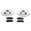 PowerStop Z23 Daily Driver Carbon-Fiber Ceramic Brake Pad and Drilled & Slotted