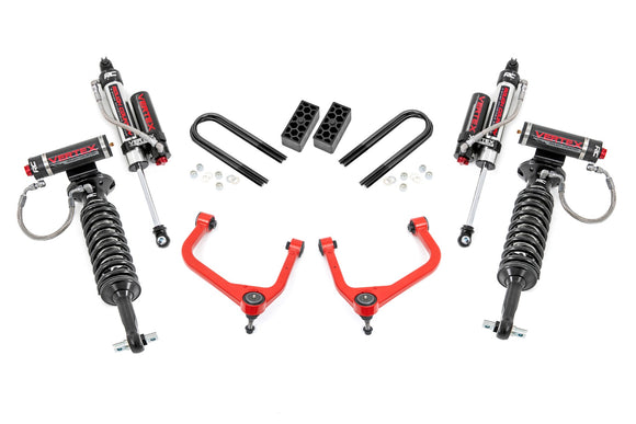 Rough Country Red 3.5 Inch Lift Kit for 25-26 Chevy Silverado 1500