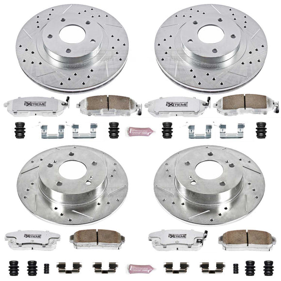 PowerStop Z26 Street Performance Ceramic Brake Pad and Drilled & Slotted Rotor K