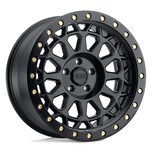 20x9.5 Black Rhino Primm Matte Black Brass Bolts 5x127 ET0.00 Wheel