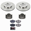 PowerStop OE Stock Replacement Low-Dust Ceramic Brake Pad, Rotor and Caliper Kit