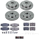 PowerStop OE Stock Replacement Low-Dust Ceramic Brake Pad and Rotor Kit