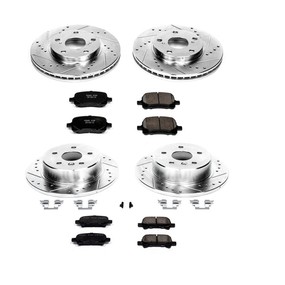 PowerStop Z23 Daily Driver Carbon-Fiber Ceramic Brake Pad and Drilled & Slotted