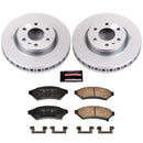 PowerStop Genuine Geomet Coated Rotor and Low-Dust Ceramic Brake Pad Kit