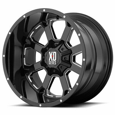 20X9 KMC XD Buck 25 Gloss Black Milled Wheel/Rim 8x170 20-9 8-170 ET0