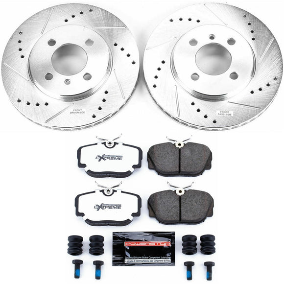 PowerStop Z26 Street Performance Ceramic Brake Pad and Drilled & Slotted Rotor K