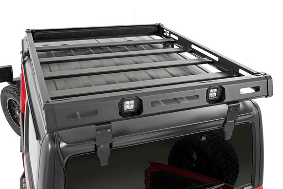 Rough Country Roof Rack Black Series Lights For Jeep Wrangler 18-23