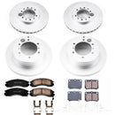 PowerStop Genuine Geomet Coated Rotor and Low-Dust Ceramic Brake Pad Kit