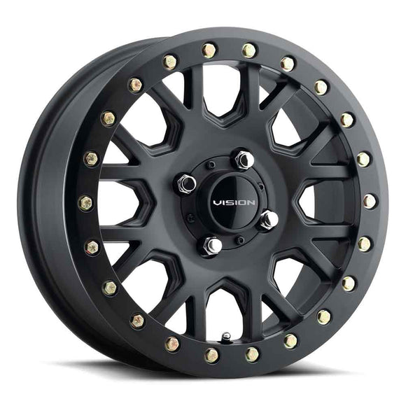 15x6 Vision GV8 Invader Satin Black 4x156 ET38 Wheel Rim
