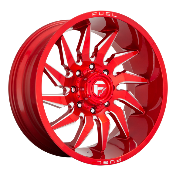 24X12 Fuel D745 Saber Candy Red Milled 5X127 ET-44 wheel/rim