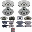 PowerStop OE Stock Replacement Low-Dust Ceramic Brake Pad, Rotor and Caliper Kit