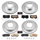 PowerStop Genuine Geomet Coated Rotor and Low-Dust Ceramic Brake Pad Kit