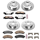 PowerStop Z36 Carbon-Fiber Ceramic Brake Pad with Drilled and Slotted Rotor Kit
