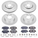 PowerStop Genuine Geomet Coated Rotor and Low-Dust Ceramic Brake Pad Kit