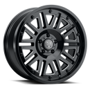 18x9 Thret Offroad Storm-701 Gloss Black/Milled Wheel 5x127 ET-12 CB78.1