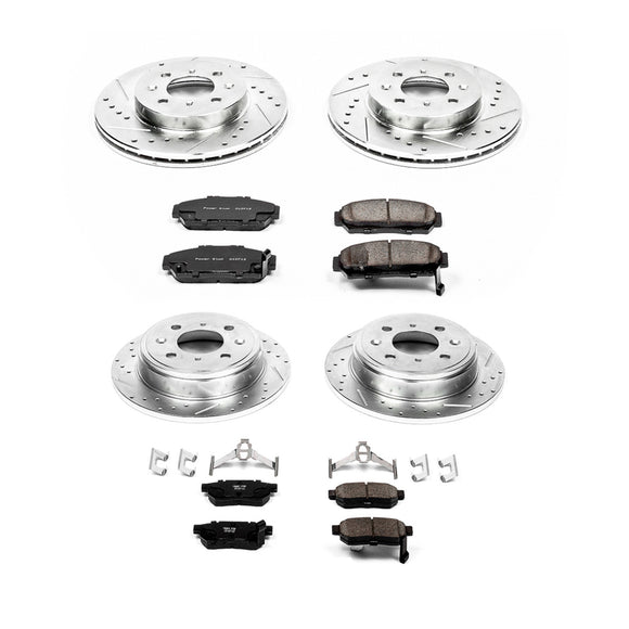PowerStop Z23 Daily Driver Carbon-Fiber Ceramic Brake Pad and Drilled & Slotted
