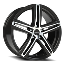 18x8 Vision Nitrous Gloss Black Machined Face 5x108 ET40 CB73.1 Wheel Rim