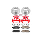 PowerStop Z23 Daily Driver Carbon-Fiber Ceramic Pads Drilled & Slotted Rotor & C