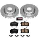 PowerStop Genuine Geomet Coated Rotor and Carbon-Fiber Ceramic Brake Pad Kit