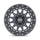 17x8.5 KMC KM556 Crux Gloss Gunmetal 5x127 ET0 CB71.5 Wheel Rim