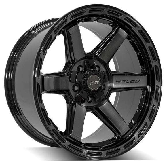 4Play Gen3 4P63 20x10 Black Brushed Face Tinted Wheel 5x127 ET-18 CB87.1