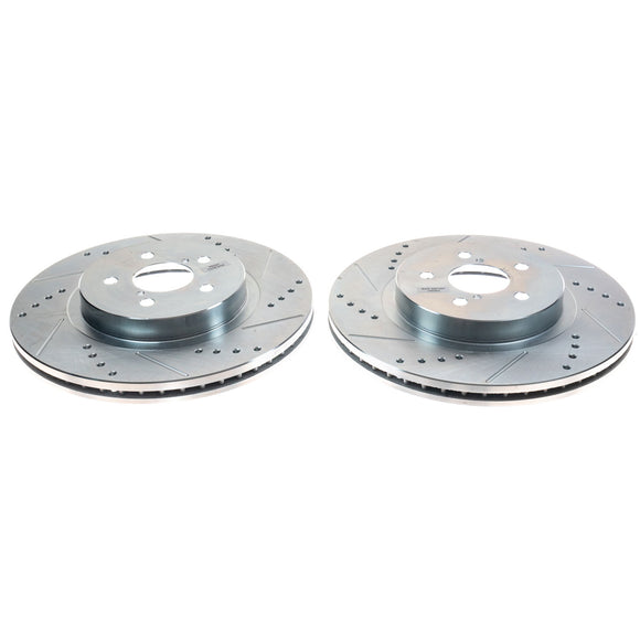 PowerStop Evolution Performance Drilled, Slotted & Plated Brake Rotor Pair