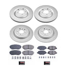 PowerStop Genuine Geomet Coated Rotor and Low-Dust Ceramic Brake Pad Kit