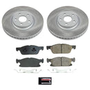 PowerStop Semi-Coated Rotor and Low-Dust Ceramic Brake Pad Kit