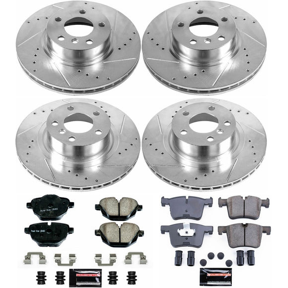 PowerStop Z23 Daily Driver Carbon-Fiber Ceramic Brake Pad and Drilled & Slotted