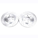 PowerStop Evolution Drilled Slotted Rotors Pair Front For Nissan Armada