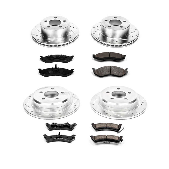 PowerStop Z23 Daily Driver Carbon-Fiber Ceramic Brake Pad and Drilled & Slotted