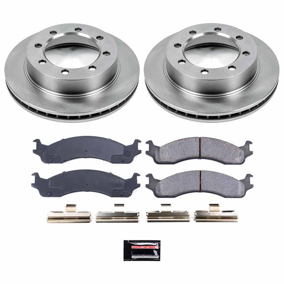 PowerStop OE Stock Replacement Low-Dust Ceramic Brake Pad and Rotor Kit