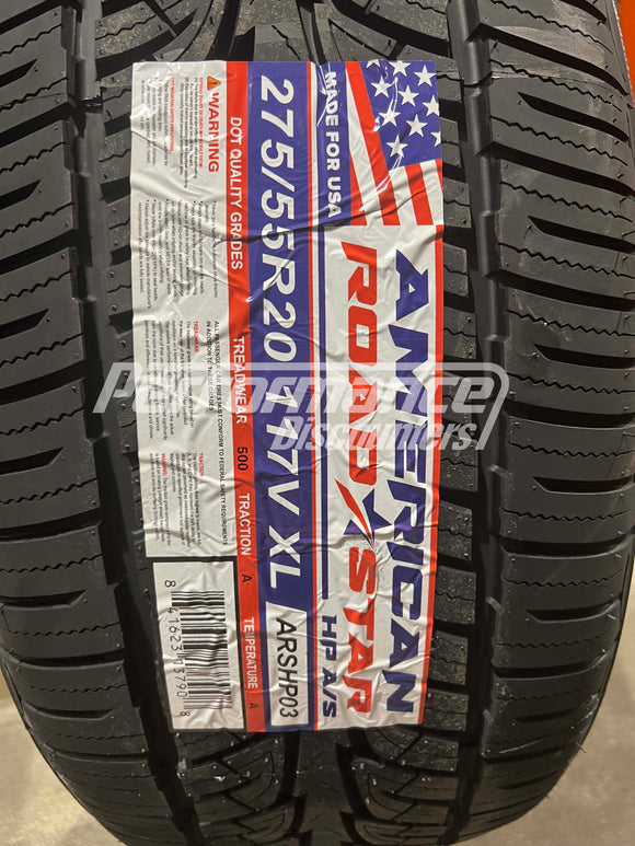 275/55R20 American Roadstar HP A/S 117V BSW SL 275 55 20 2755520