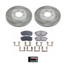 PowerStop Semi-Coated Rotor and Low-Dust Ceramic Brake Pad Kit