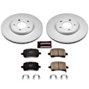 PowerStop Genuine Geomet Coated Rotor and Low-Dust Ceramic Brake Pad Kit