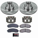 PowerStop OE Stock Replacement Low-Dust Ceramic Brake Pad, Rotor and Caliper Kit