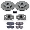 PowerStop OE Stock Replacement Low-Dust Ceramic Brake Pad, Rotor and Caliper Kit