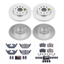PowerStop Genuine Geomet Coated Rotor and Carbon-Fiber Ceramic Brake Pad Kit