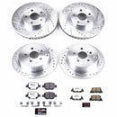 PowerStop Z26 Street Performance Ceramic Brake Pad and Drilled & Slotted Rotor K