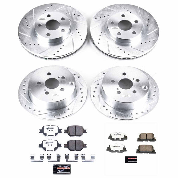 PowerStop Z26 Street Performance Ceramic Brake Pad and Drilled & Slotted Rotor K