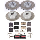 PowerStop Semi-Coated Rotor and Low-Dust Ceramic Brake Pad Kit